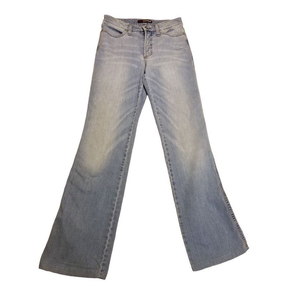 Cambio Women's Light Denim Wash High Rise Bootcut Jade Denim Jeans Size 6
